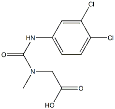 [{[(3,4-dichlorophenyl)amino]carbonyl}(methyl)amino]acetic acid Struktur