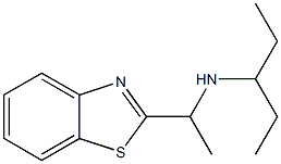 [1-(1,3-benzothiazol-2-yl)ethyl](pentan-3-yl)amine Struktur