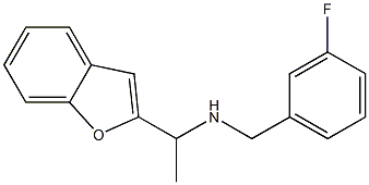 [1-(1-benzofuran-2-yl)ethyl][(3-fluorophenyl)methyl]amine Struktur