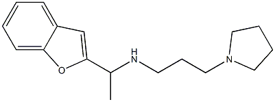 [1-(1-benzofuran-2-yl)ethyl][3-(pyrrolidin-1-yl)propyl]amine Struktur