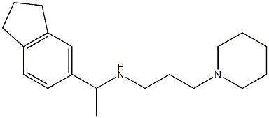 [1-(2,3-dihydro-1H-inden-5-yl)ethyl][3-(piperidin-1-yl)propyl]amine Struktur