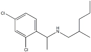 [1-(2,4-dichlorophenyl)ethyl](2-methylpentyl)amine Struktur