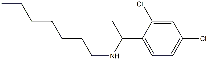 [1-(2,4-dichlorophenyl)ethyl](heptyl)amine Struktur