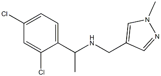 [1-(2,4-dichlorophenyl)ethyl][(1-methyl-1H-pyrazol-4-yl)methyl]amine Struktur