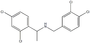 [1-(2,4-dichlorophenyl)ethyl][(3,4-dichlorophenyl)methyl]amine Struktur