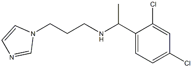 [1-(2,4-dichlorophenyl)ethyl][3-(1H-imidazol-1-yl)propyl]amine Struktur