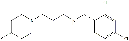 [1-(2,4-dichlorophenyl)ethyl][3-(4-methylpiperidin-1-yl)propyl]amine Struktur