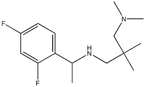 [1-(2,4-difluorophenyl)ethyl]({2-[(dimethylamino)methyl]-2-methylpropyl})amine Struktur