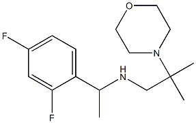 [1-(2,4-difluorophenyl)ethyl][2-methyl-2-(morpholin-4-yl)propyl]amine Struktur