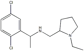 [1-(2,5-dichlorophenyl)ethyl][(1-ethylpyrrolidin-2-yl)methyl]amine Struktur