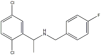 [1-(2,5-dichlorophenyl)ethyl][(4-fluorophenyl)methyl]amine Struktur