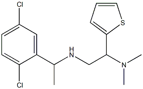 [1-(2,5-dichlorophenyl)ethyl][2-(dimethylamino)-2-(thiophen-2-yl)ethyl]amine Struktur