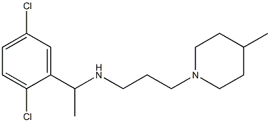 [1-(2,5-dichlorophenyl)ethyl][3-(4-methylpiperidin-1-yl)propyl]amine Struktur