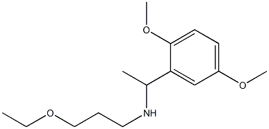 [1-(2,5-dimethoxyphenyl)ethyl](3-ethoxypropyl)amine Struktur