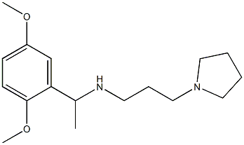 [1-(2,5-dimethoxyphenyl)ethyl][3-(pyrrolidin-1-yl)propyl]amine Struktur