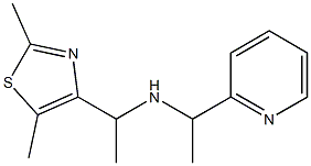 [1-(2,5-dimethyl-1,3-thiazol-4-yl)ethyl][1-(pyridin-2-yl)ethyl]amine Struktur