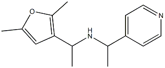 [1-(2,5-dimethylfuran-3-yl)ethyl][1-(pyridin-4-yl)ethyl]amine Struktur