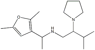 [1-(2,5-dimethylfuran-3-yl)ethyl][3-methyl-2-(pyrrolidin-1-yl)butyl]amine Struktur