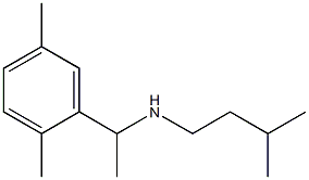 [1-(2,5-dimethylphenyl)ethyl](3-methylbutyl)amine Struktur