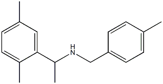 [1-(2,5-dimethylphenyl)ethyl][(4-methylphenyl)methyl]amine Struktur