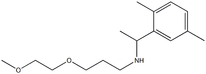 [1-(2,5-dimethylphenyl)ethyl][3-(2-methoxyethoxy)propyl]amine Struktur