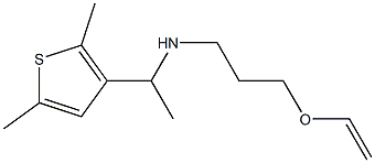 [1-(2,5-dimethylthiophen-3-yl)ethyl][3-(ethenyloxy)propyl]amine Struktur