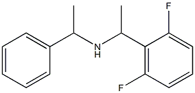 [1-(2,6-difluorophenyl)ethyl](1-phenylethyl)amine Struktur