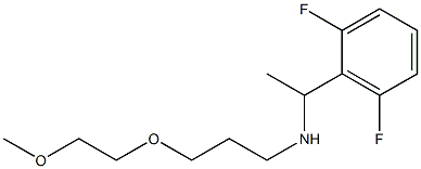 [1-(2,6-difluorophenyl)ethyl][3-(2-methoxyethoxy)propyl]amine Struktur