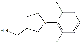 [1-(2,6-difluorophenyl)pyrrolidin-3-yl]methanamine Struktur