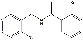 [1-(2-bromophenyl)ethyl][(2-chlorophenyl)methyl]amine Struktur