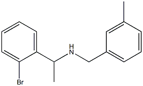 [1-(2-bromophenyl)ethyl][(3-methylphenyl)methyl]amine Struktur