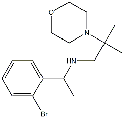 [1-(2-bromophenyl)ethyl][2-methyl-2-(morpholin-4-yl)propyl]amine Struktur