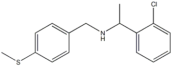 [1-(2-chlorophenyl)ethyl]({[4-(methylsulfanyl)phenyl]methyl})amine Struktur