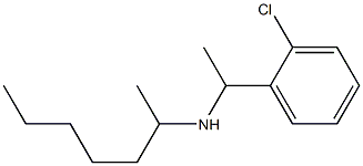 [1-(2-chlorophenyl)ethyl](heptan-2-yl)amine Struktur