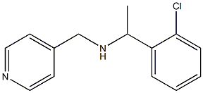 [1-(2-chlorophenyl)ethyl](pyridin-4-ylmethyl)amine Struktur