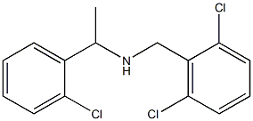 [1-(2-chlorophenyl)ethyl][(2,6-dichlorophenyl)methyl]amine Struktur