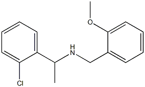 [1-(2-chlorophenyl)ethyl][(2-methoxyphenyl)methyl]amine Struktur