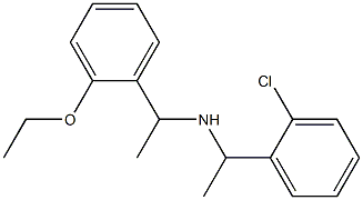 [1-(2-chlorophenyl)ethyl][1-(2-ethoxyphenyl)ethyl]amine Struktur