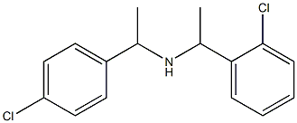 [1-(2-chlorophenyl)ethyl][1-(4-chlorophenyl)ethyl]amine Struktur