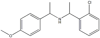 [1-(2-chlorophenyl)ethyl][1-(4-methoxyphenyl)ethyl]amine Struktur