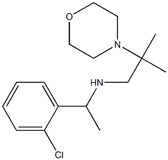 [1-(2-chlorophenyl)ethyl][2-methyl-2-(morpholin-4-yl)propyl]amine Struktur