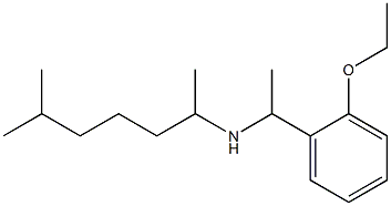 [1-(2-ethoxyphenyl)ethyl](6-methylheptan-2-yl)amine Struktur