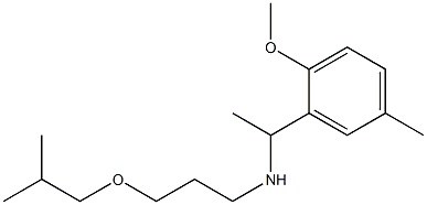 [1-(2-methoxy-5-methylphenyl)ethyl][3-(2-methylpropoxy)propyl]amine Struktur