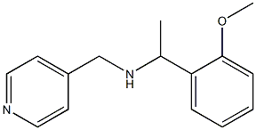 [1-(2-methoxyphenyl)ethyl](pyridin-4-ylmethyl)amine Struktur