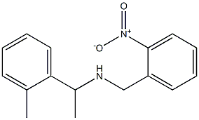 [1-(2-methylphenyl)ethyl][(2-nitrophenyl)methyl]amine Struktur