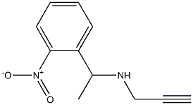 [1-(2-nitrophenyl)ethyl](prop-2-yn-1-yl)amine Struktur