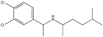 [1-(3,4-dichlorophenyl)ethyl](5-methylhexan-2-yl)amine Struktur