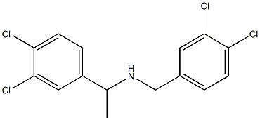 [1-(3,4-dichlorophenyl)ethyl][(3,4-dichlorophenyl)methyl]amine Struktur