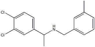 [1-(3,4-dichlorophenyl)ethyl][(3-methylphenyl)methyl]amine Struktur