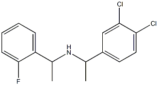 [1-(3,4-dichlorophenyl)ethyl][1-(2-fluorophenyl)ethyl]amine Struktur